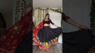 I tried a navratri lehenga for the first time | #shorts #navratrispecial #lehenga #mirraw