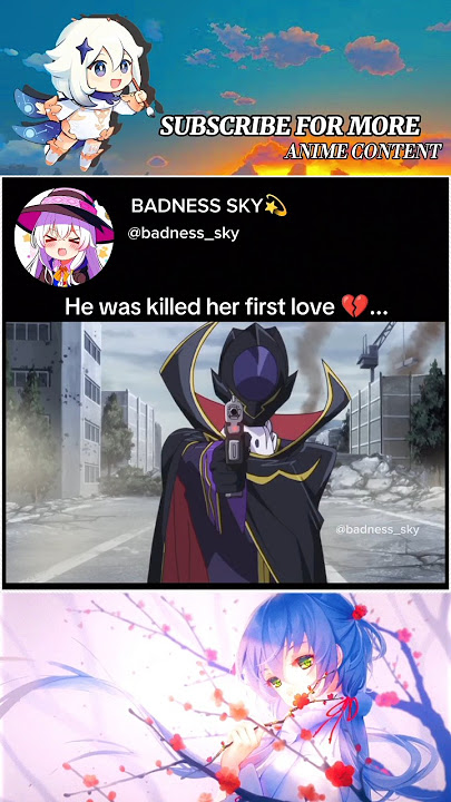 He was killed her first love | Code Geass | #anime #animeedits #codegeass