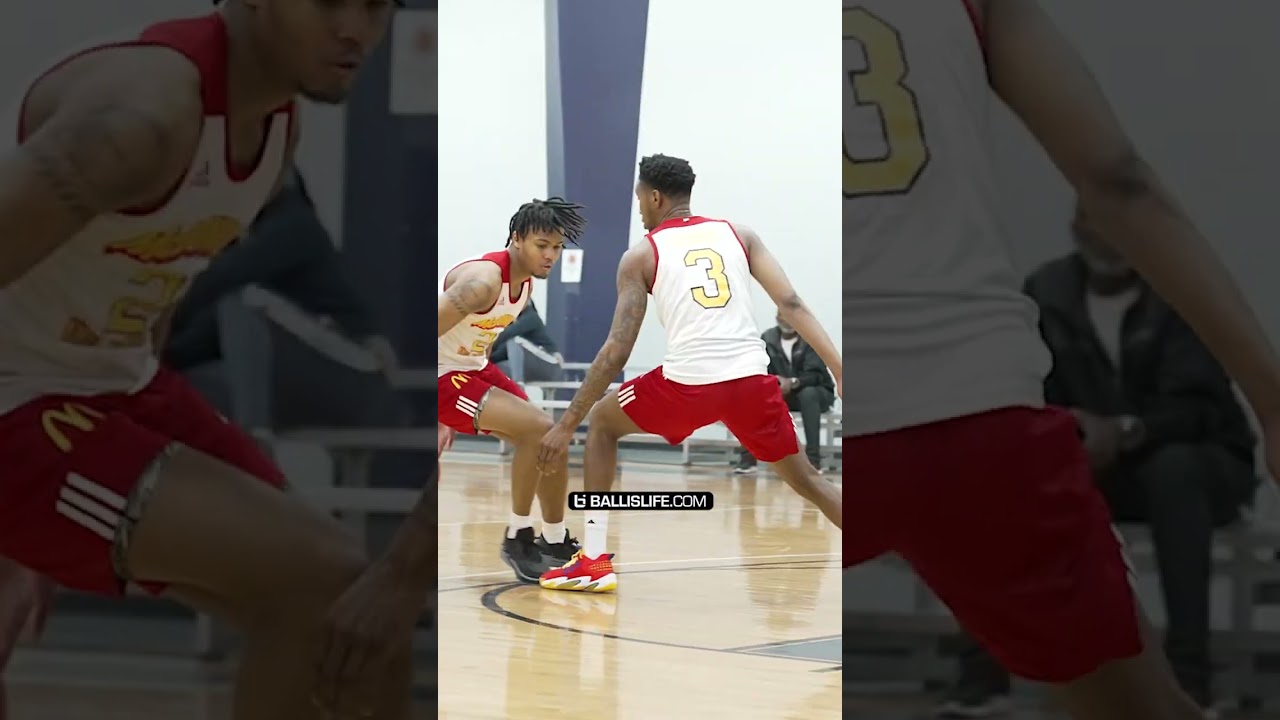 The 2023 McDonalds All Americans were all showcasing their talents today in the first practice 🔥