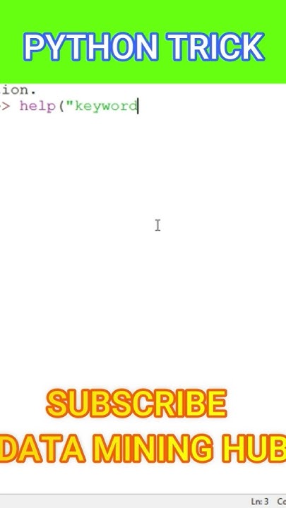 ๐ฑ๐ฑhow to display all reserved keywords present in python ? #python # ...