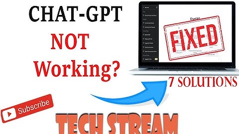 How to FIX Chat GPT Not Working (Chat GPT Down, Not Opening, At Capacity, Login Error)