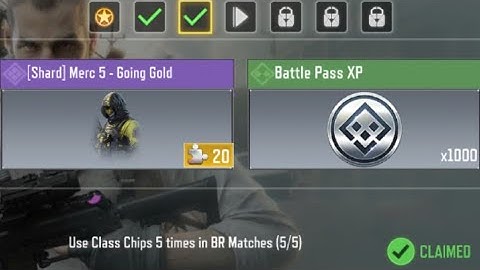 Call Of Duty Mobile Use Class Chips 5 times in BR Matches Task Complete
