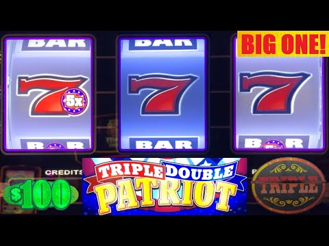 TRIPLE DOUBLE PATRIOT comes up BIG again! Triple Bonanza + 3 REEL Green Machine slot play! NICE!