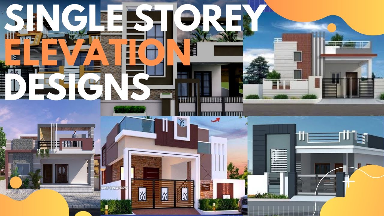 Single Storey Elevation Designs | Indian House Elevation |Indian Style Elevation | Design Bytes
