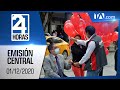 Noticias Ecuador: Noticiero 24 Horas, 01/12/2020 (Emisión Central)