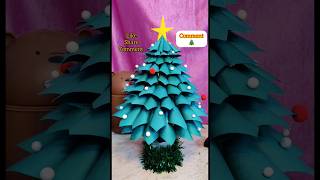 Bottle aur paper se bna lia Christmas tree ?christmas  diy youtubeindia shortsvideo