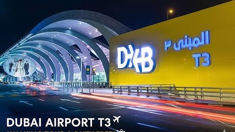 Inside Dubai International Airport Terminal 3 | Full Walking Tour + Dubai Duty Free 4K  🇦🇪