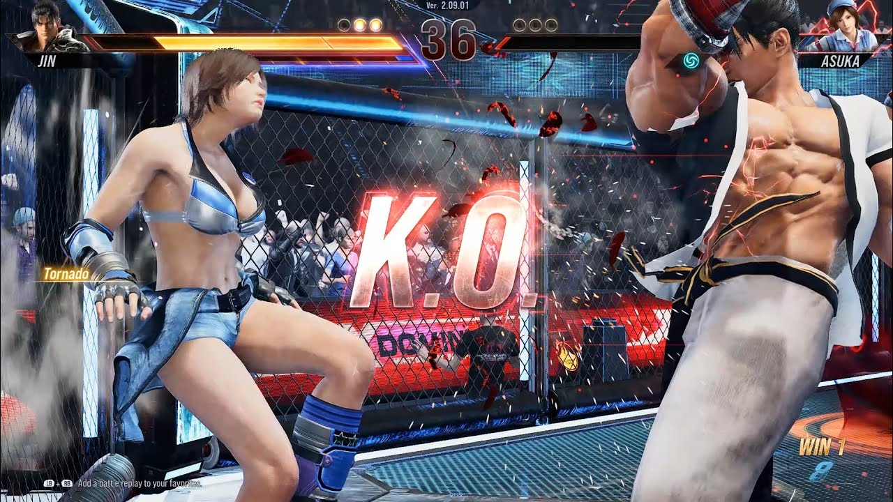 Jin kazama vs Asuka Bishoujo Exclusive outfit Tekken-8
