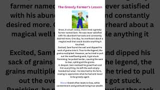 The Greddy Farmer's Lesson|English Story I A Short Moral story #learnstory #englishpractice