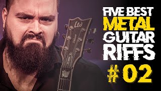 5 Best METAL GUITAR RIFFS: Megadeth, Pantera, Slayer, Metallica, Sepultura