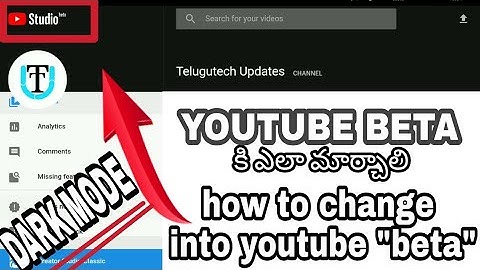 YouTube Dark Mode: how to activate + new layoutl by telugutech updates,