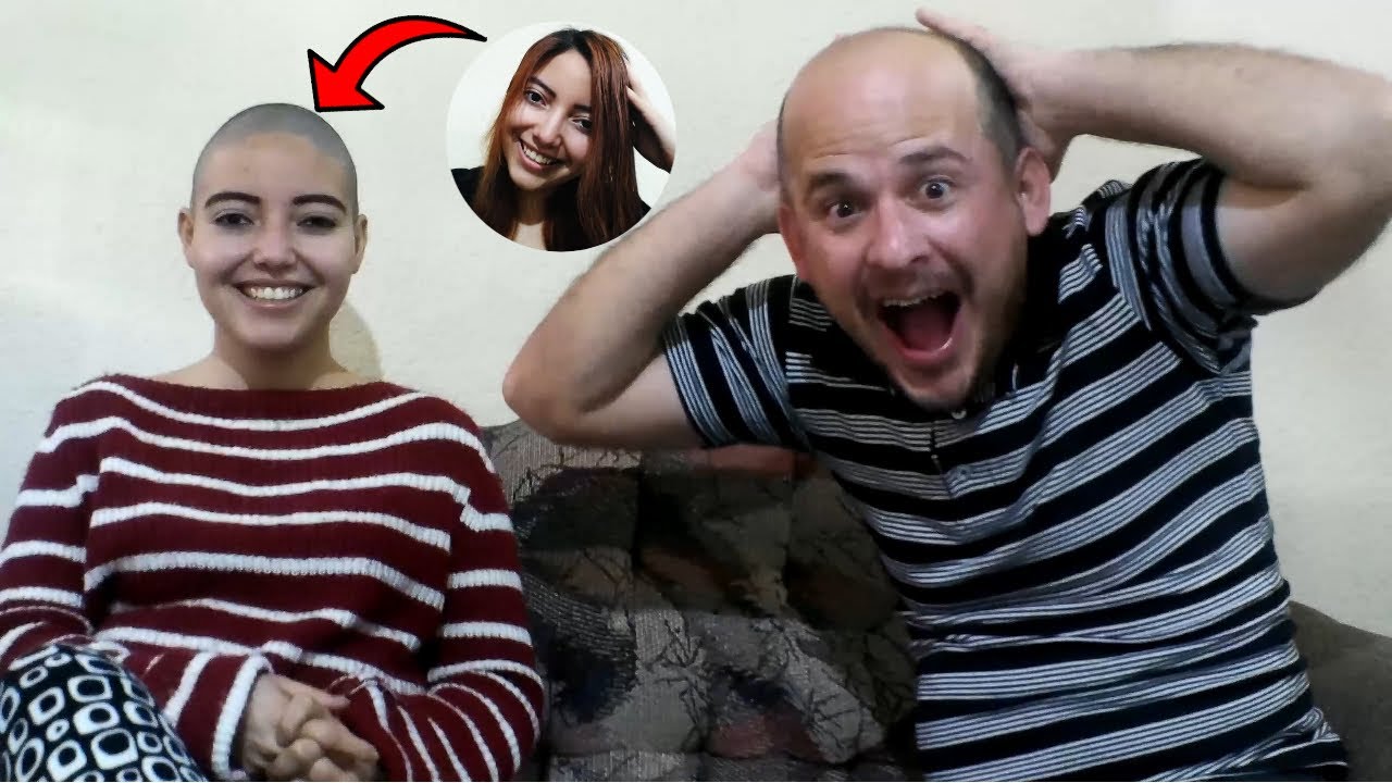 ¿Por qué mi esposa se rapó al cero como yo? Esta fue mi REACCIÓN al verla. 👀👩🏻‍🦲♥️👨🏻‍🦲