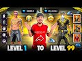 Free fire i made my new level 1 id to max level id unlocked everything garena free fire