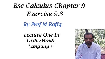 Functions of several variables  II bsc calculus chapter 9  Exercise. 9.3 ||Chain rule || Lecture 1