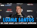 Luana Santos Explains Weight Miss, Respectfully Calls Out Miesha Tate | UFC Fight Night 233