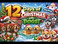 12 Days of Christmas with Dogs 🐾🎶 | Learn to Count 1–12 | Christmas Song for Kids