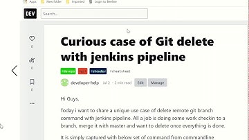 Git push/remote branch delete from jenkins pipeline