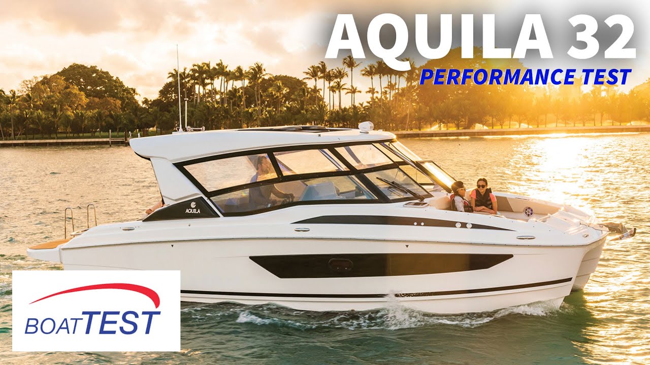 Aquila 32 (2019) - Test Video by BoatTEST.com