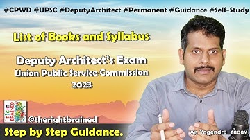 Deputy Architects Exam - Syllabus & List of books for UPSC 2023