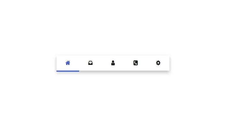 Active on tab menu navigation bar