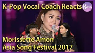 K-pop Vocal Coach reacts to Morissette Amon Song Festival 2017