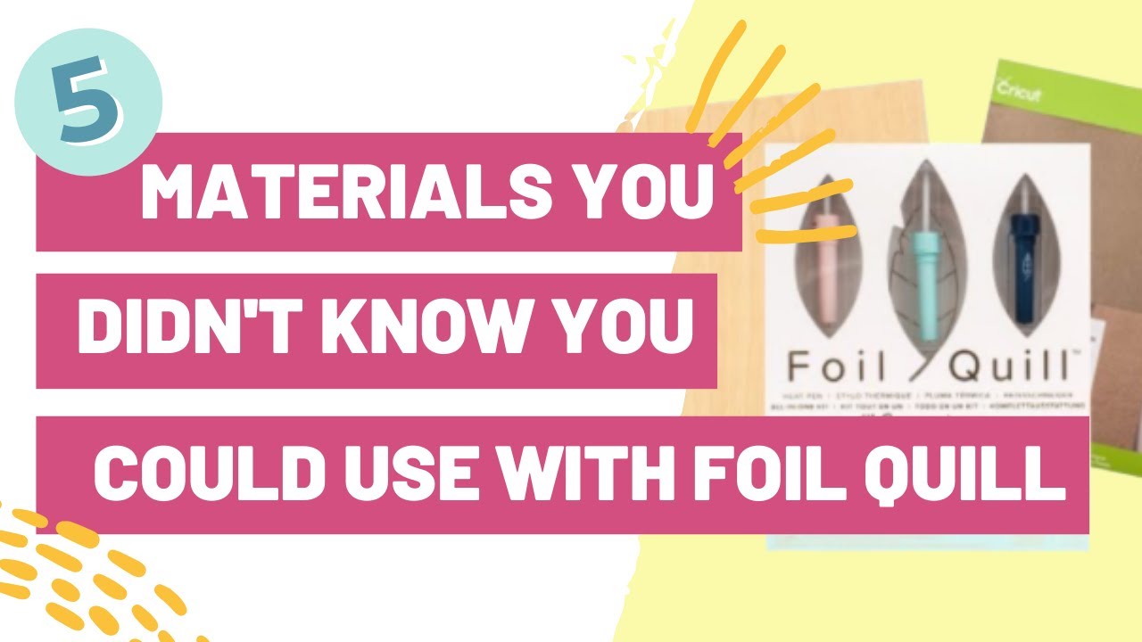 Foil Quill Tips and Tricks