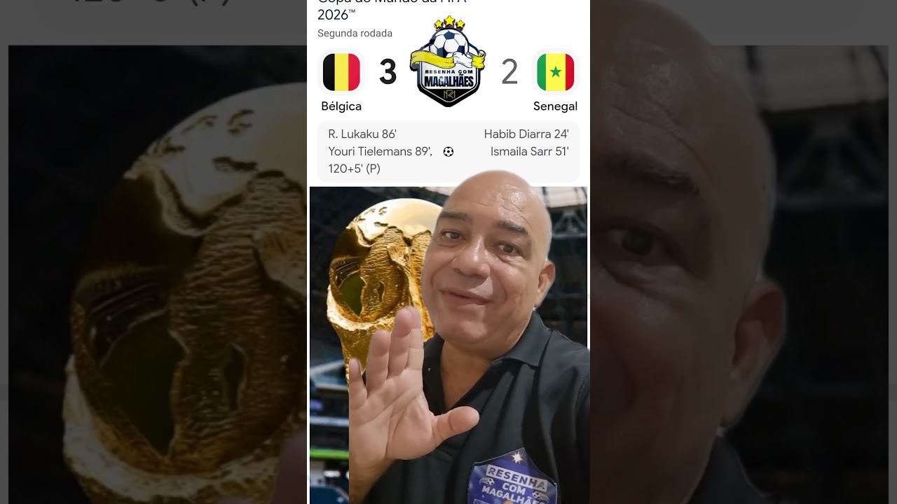 BÉLGICA COM UMA VIRADA HISTÓRICA VENCE SENEGAL POR 3X2 E AVANÇA ÀS OITAVAS DA COPA DO MUNDO 2026.