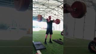 100kg Hang Clean + Double Split Jerk