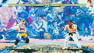 Luke Boxer vs Mr Karate Dan (Hardest) Street Fighter V.