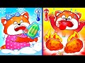 Hot and cold song  funny kids songs  and nursery rhymes by lucky zee zee