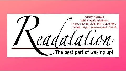 CCC ZOOM with Victoria Friedman 1-19-19