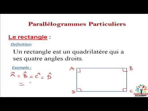 Vidéo: Pourquoi un parallélogramme avec un angle droit est un rectangle ?