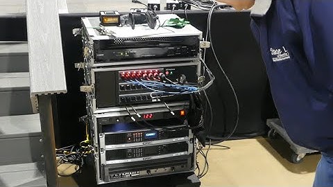 Sound system setup for a cultural event using a Presonus 32SC console - Event Video 58