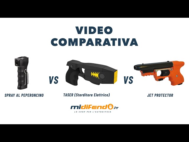 Difesa personale, gli strumenti NON LETALI: Spray al Peperoncino vs Taser  vs JPX 