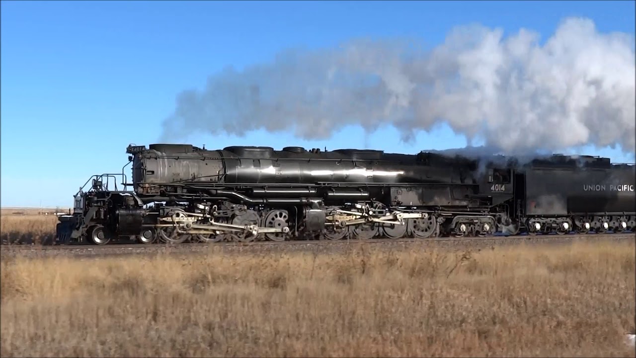 Union Pacific Big Boy 4014 Departs Sharon Springs, KS - YouTube