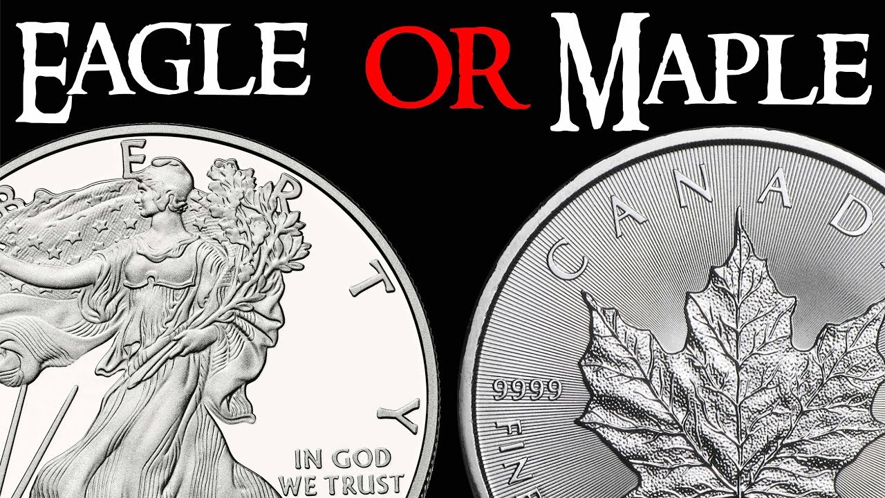 Silver Stacking American Silver Eagle or Canadian Silver Maple Leaf