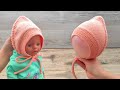 Чепчик от завязки до завязки спицами 🐭 Baby hat Tie-to-Tie knitting pattern