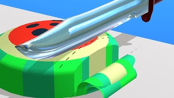 ASMR Slicing #3, #4 ️️🎉🍘🍉 NEW MAX LEVEL!! All Levels Gameplay Android,iOS