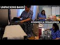 1st day back  unpacking bags  unboxing sweet home goodies