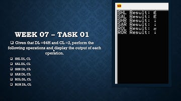 COAL Week 07 Lab Video 01 (MASM)