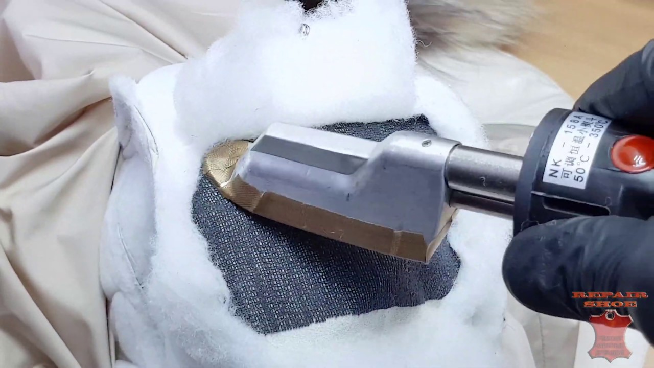 Ремонт и покраска порванной кожаной куртки. Реставрация кожи - YouTube
