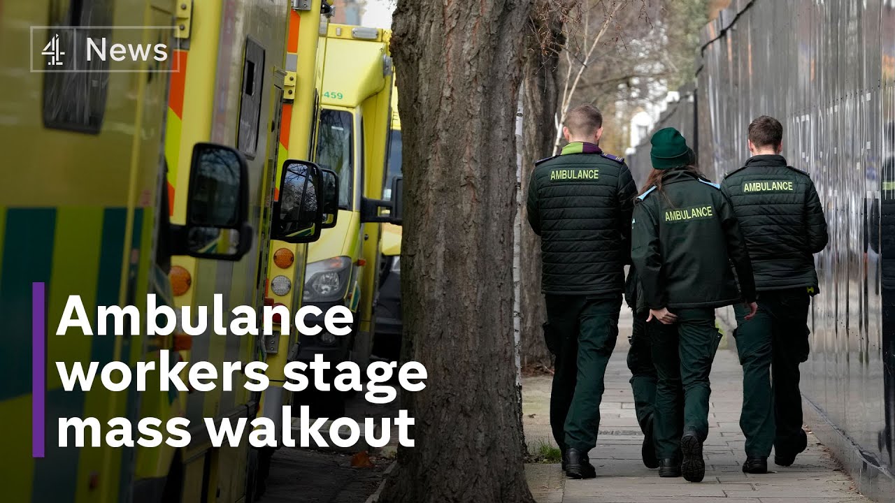 NHS strikes: thousands of ambulance workers and paramedics take action