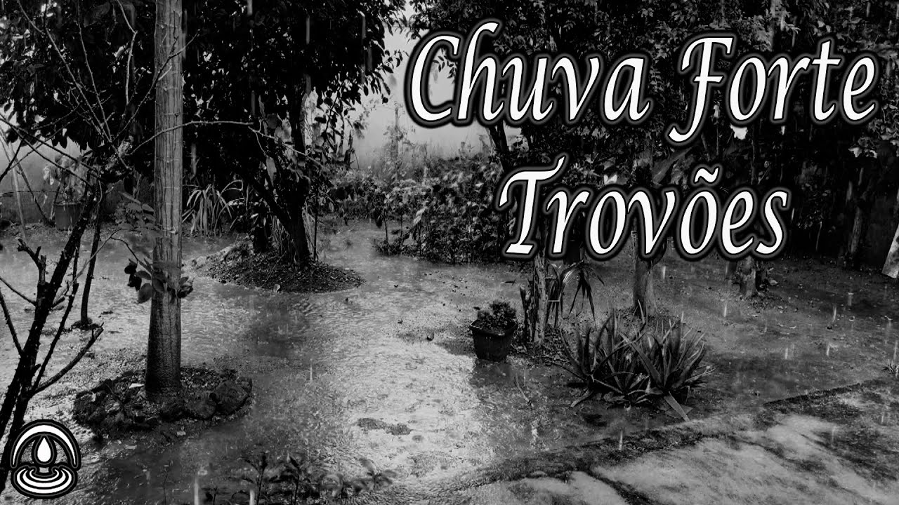 Som de CHUVA FORTE com TROVÕES para Dormir