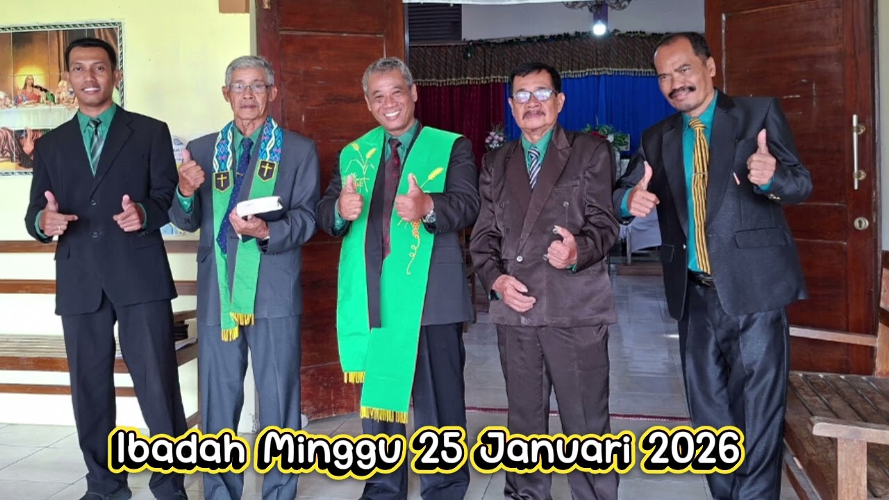 IBADAH MINGGU 25 JANUARI 2026 GKJ WEDI