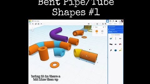 TinkerCAD Tips! Bent Pipe and Tube Shapes 1.          #tinkercad #caddesign #3dprinting #3dprintable