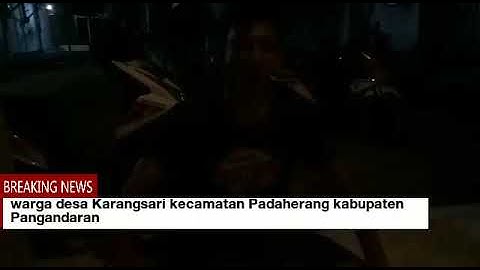 Warga desa Karangsari kecamatan padaherang kabupaten Pangandaran