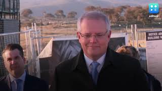 'Get off the grass': man interrupts Oz PM briefing