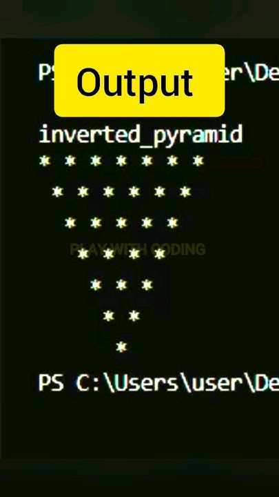 How to make inverted pyramid triangle in #python #pythonforbeginners ...