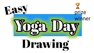 Yoga Day Drawing|International Yoga Day Drawing|Yoga Day Poster|Drawing For Yoga Day|Yoga Day Chart
