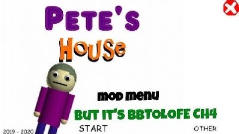 Pete House but it
